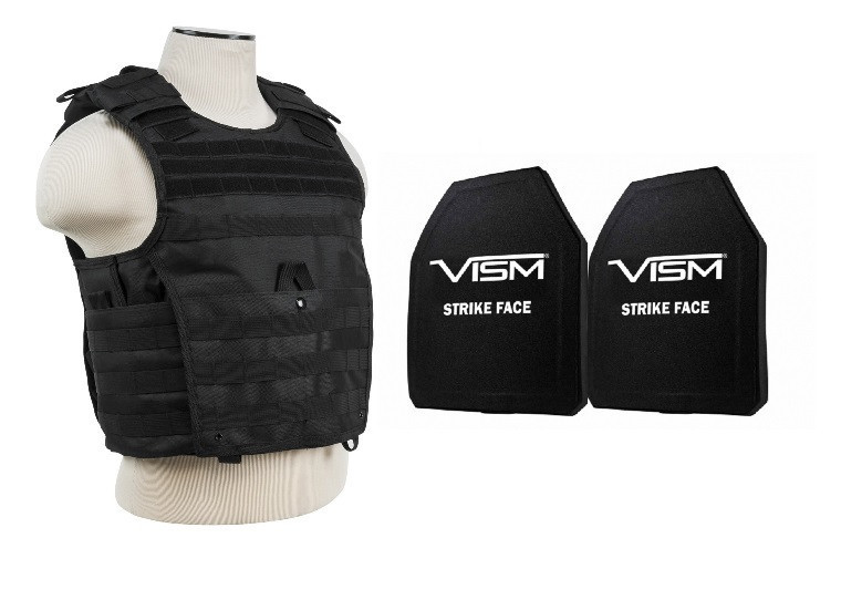Expert Plate Carrier M-2XL, 2XL-4XL Adjustable Includes (2)10X12 Level 4 Plates-Green