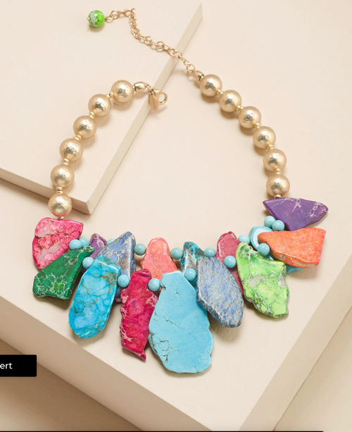 Multicolor Bib Necklace