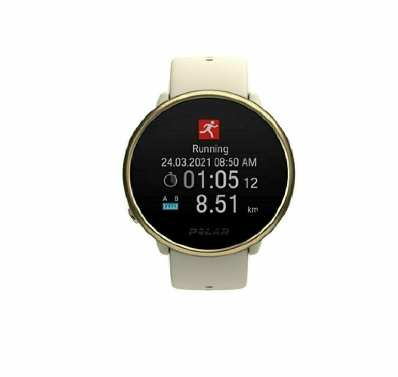Polar Ignite Fitness GPS Watch - White-Silver, Small, Open Box