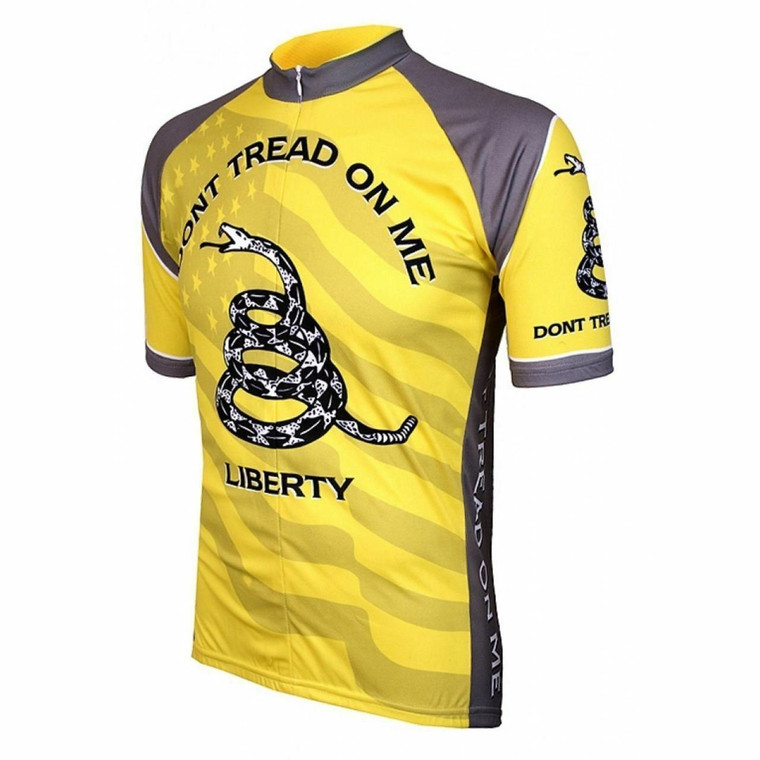 Don't Tread on Me Men's Cycling Jersey Full Zip Short Sleeve 2XL BM-1