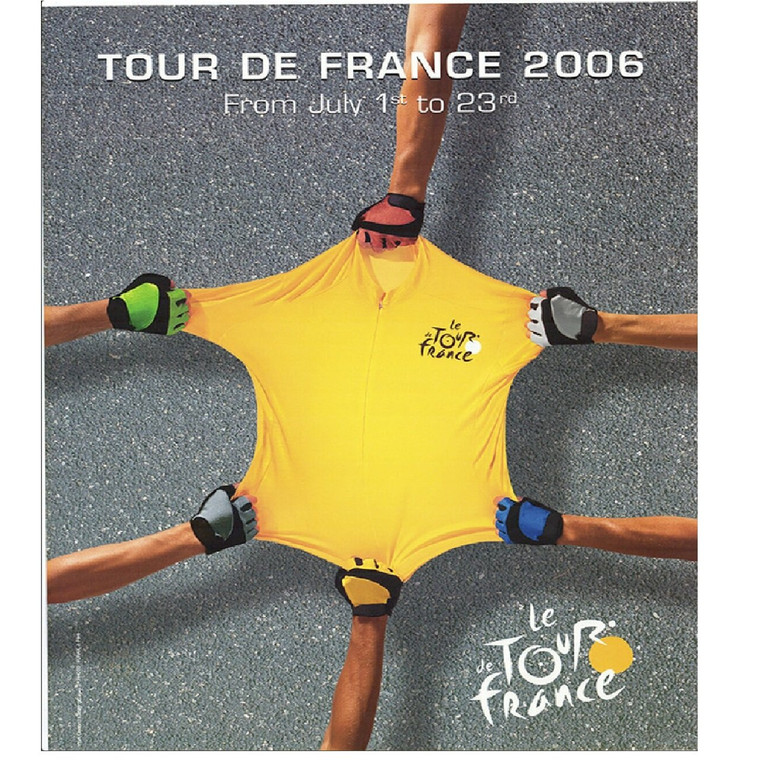 2006 Tour de France Original Vintage Bicycle Poster 18” x 24”