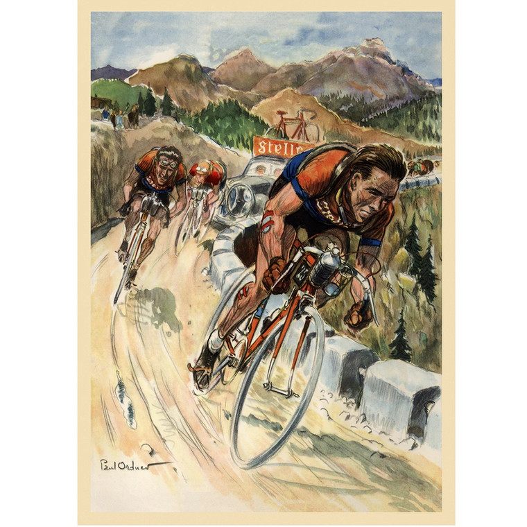 1953 Tour de France Bicycle Poster Vintage Bicycling Art Poster by Paul Ordner  BoyerCycling