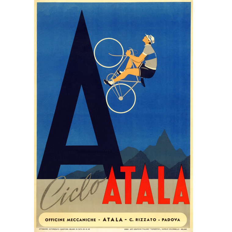 Ciclo Atala Bicycle Poster Vintage Bicycling Art Poster BoyerCycling