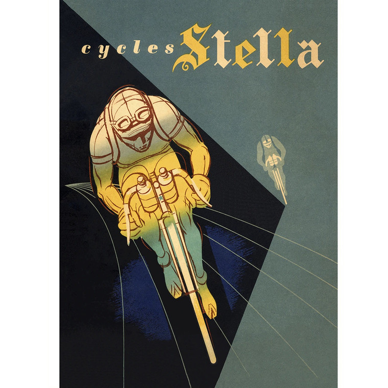 Cycles Stella Cycling Poster Vintage Bicycling Art Poster BoyerCycling