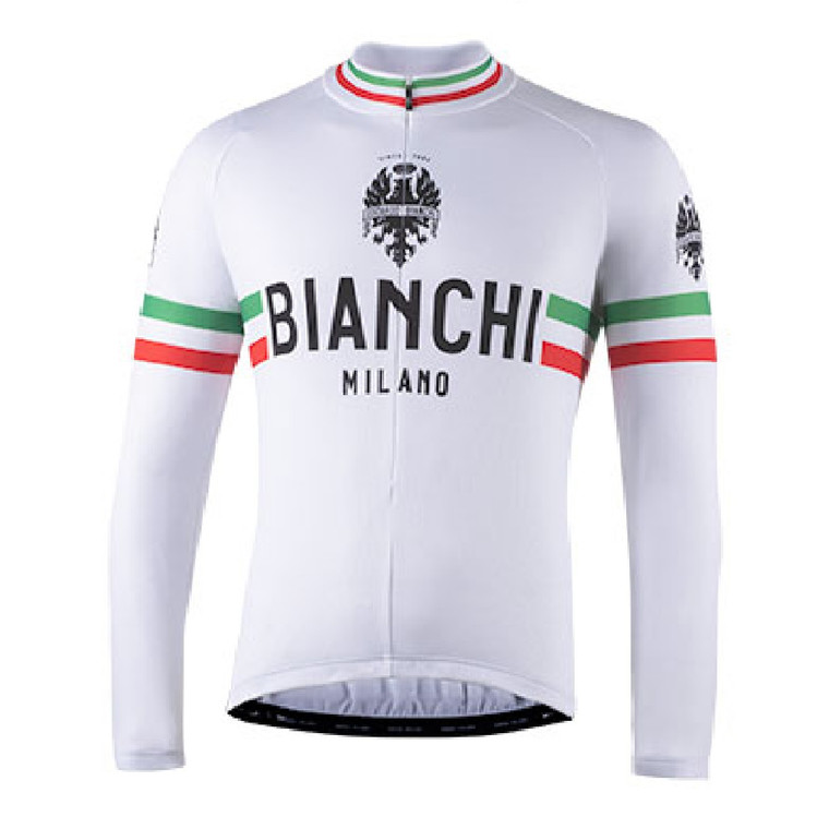 Bianchi Milano Storia Leggenda Long Sleeve Cycling Jerseys front BoyerCycling