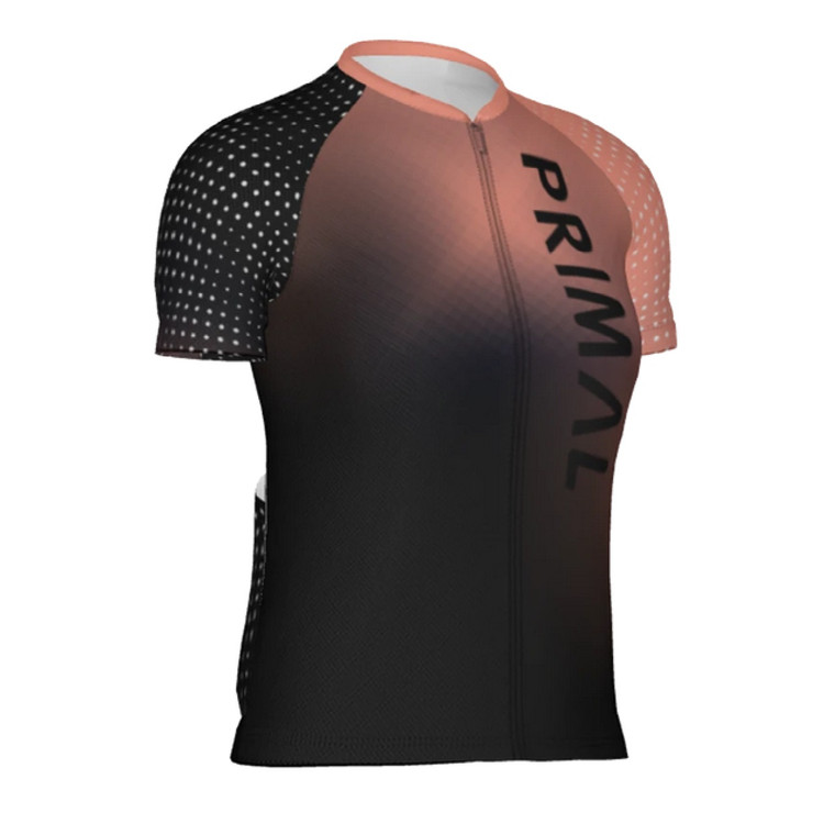 Primal Wear Coral Reflective Women's Cycling jersey front boyercycling.com