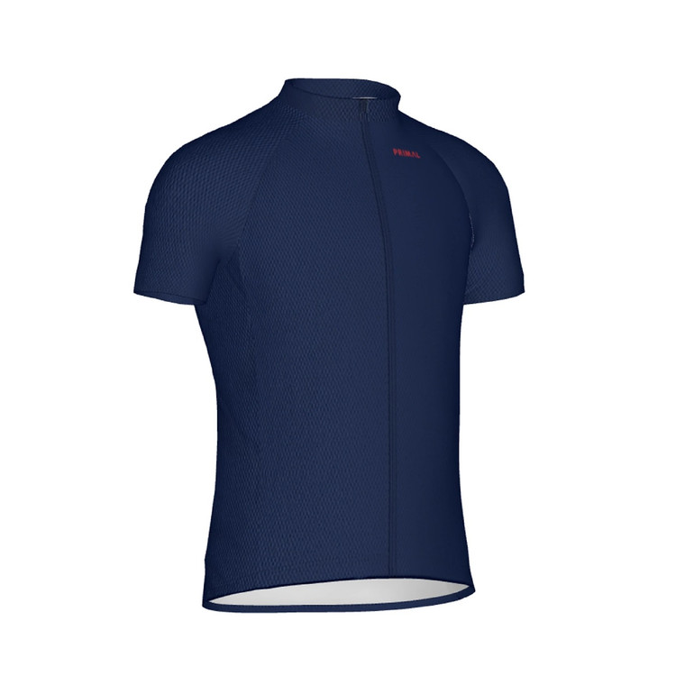 Primal Solid Navy Cycling Jersey front boyercycling.com