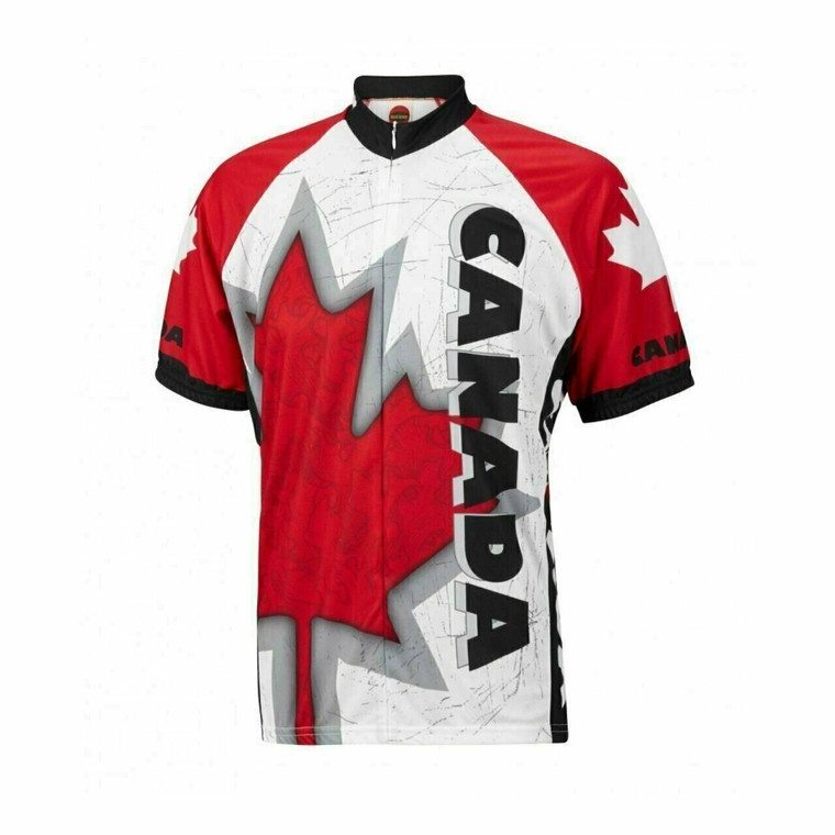 Oh Canada Maple Leaf pride Short sleeve Full Zip Cycling Jersey