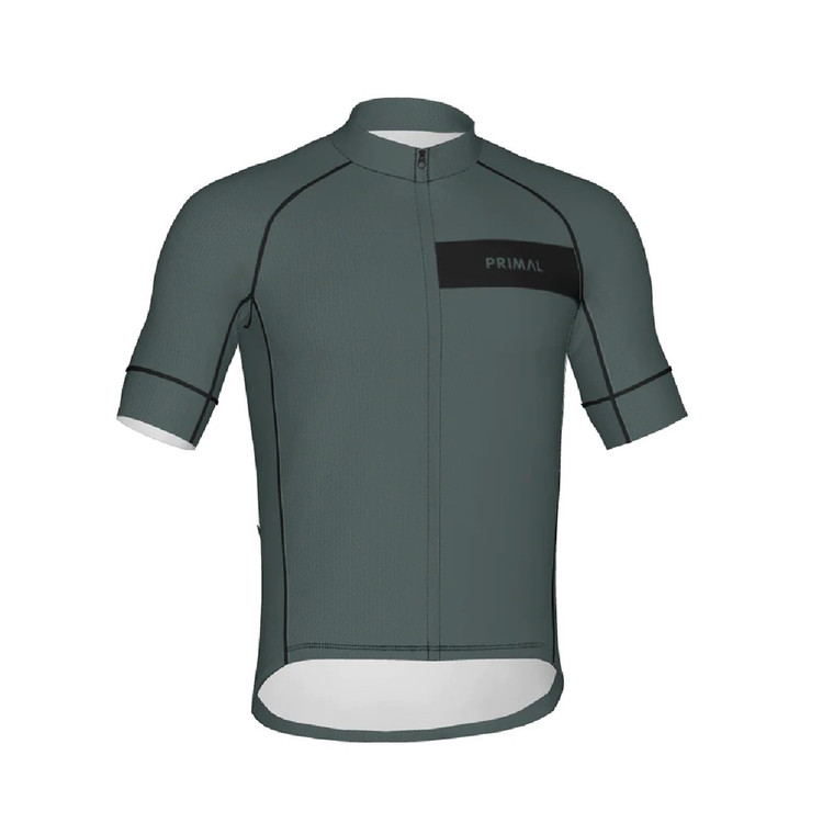 Primal Men's Solid Deep Green Evo 2.0 Cycling Jersey