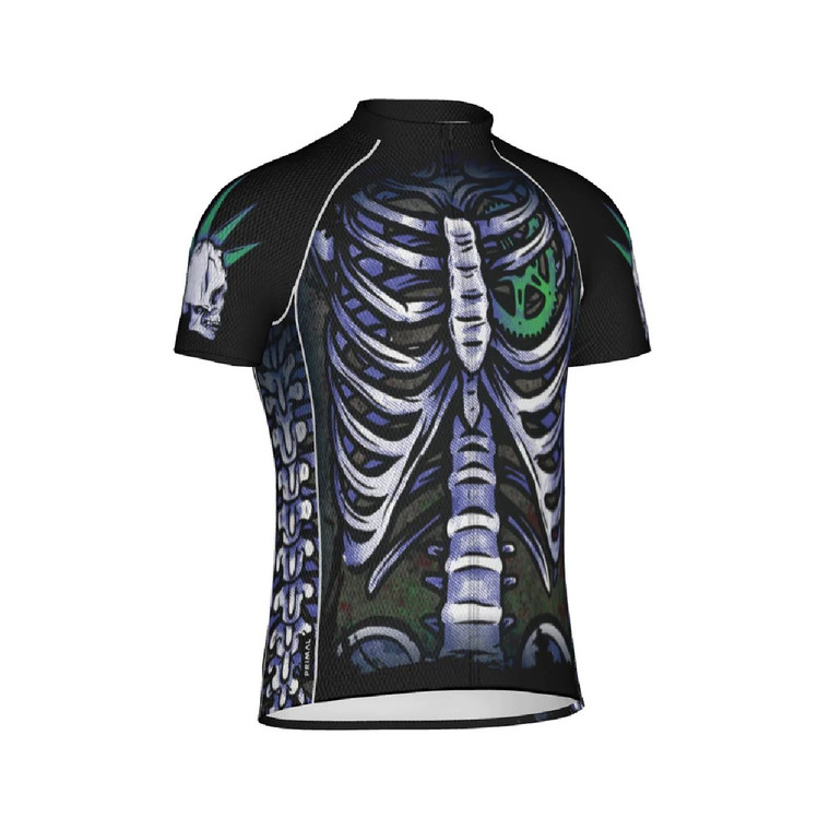 Primal Men's Sport Cut Cycl-Skeleton Cycling Jersey