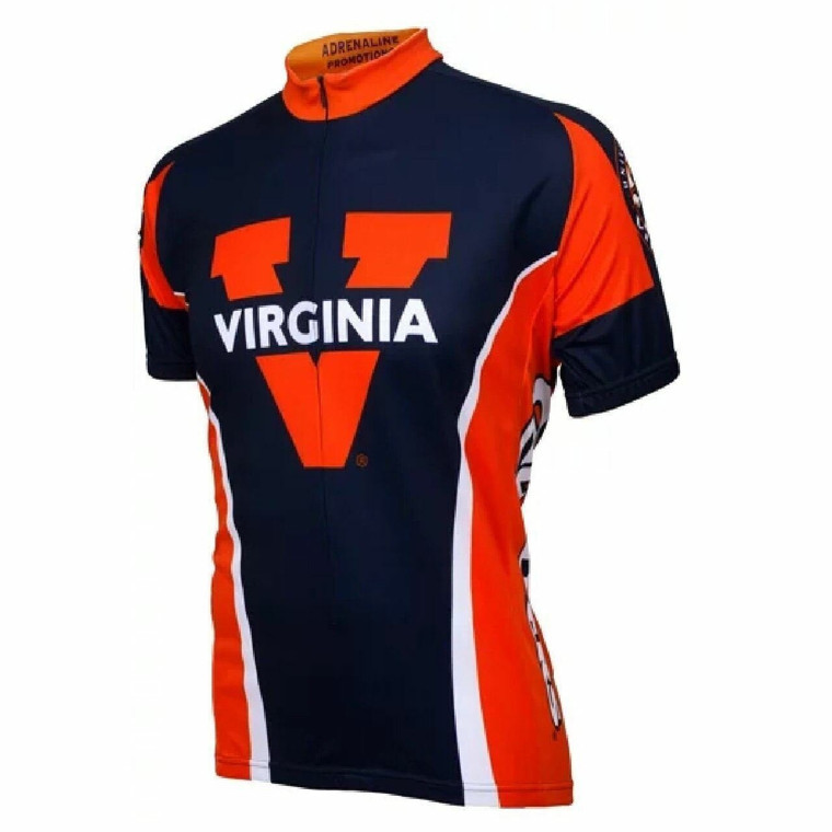 University of Virginia Cavaliers Cycling Jersey 3/4 zip Men's XL -BM1