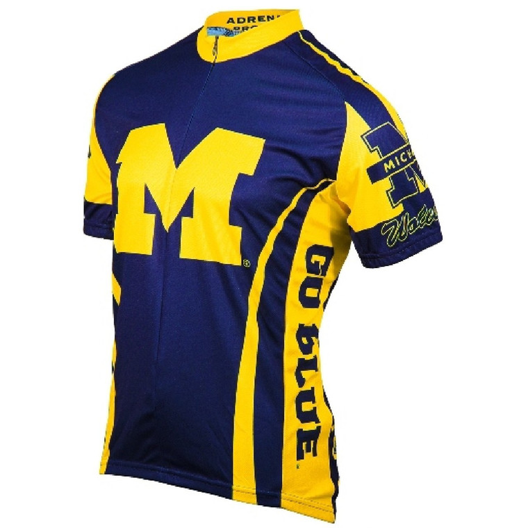 University of Michigan College 3/4 zip Men's Cycling Jersey