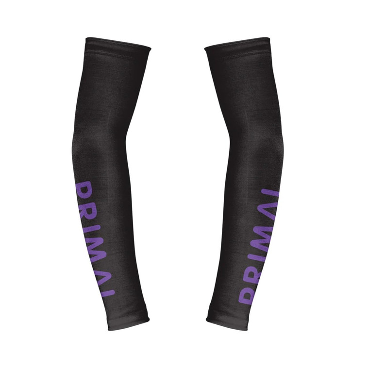 Primal Lunix Black and Purple Thermal Cycling Arm Warmers