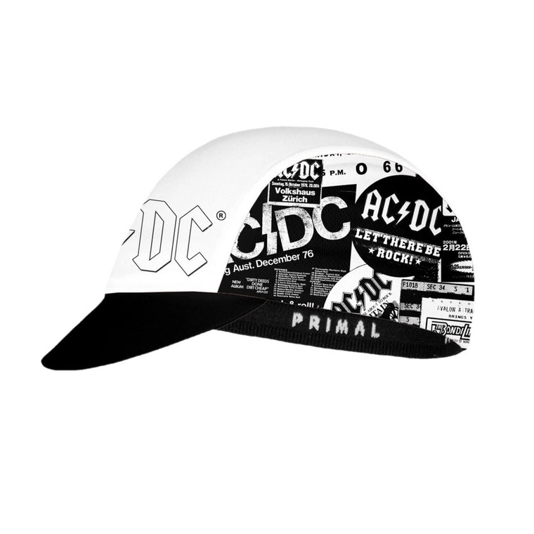 Primal AC/DC Newsprint Cycling Cap Cycling Hat
