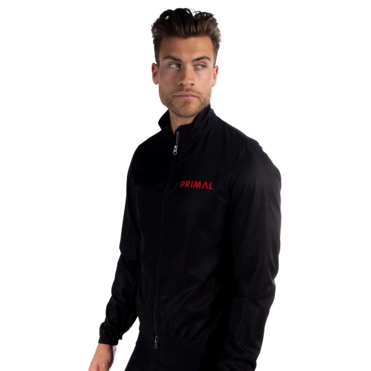 Primal Lunix Men's Black and Red Sport Cut Cycling Wind Jacket