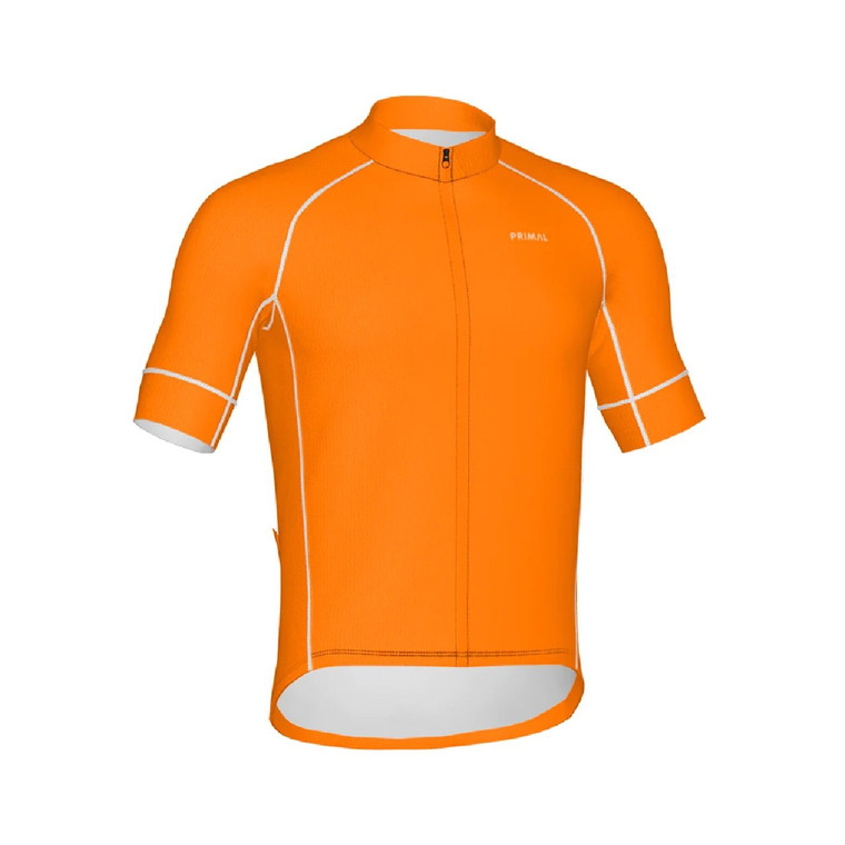 Primal Orange Highlighter Men's Evo 2.0 Cycling Jersey