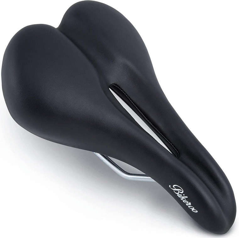 Bikeroo Oversized Bike Seat - Bicycle Saddle Replacement - Compatible with Exercise, Road, and Stationary Bikes
