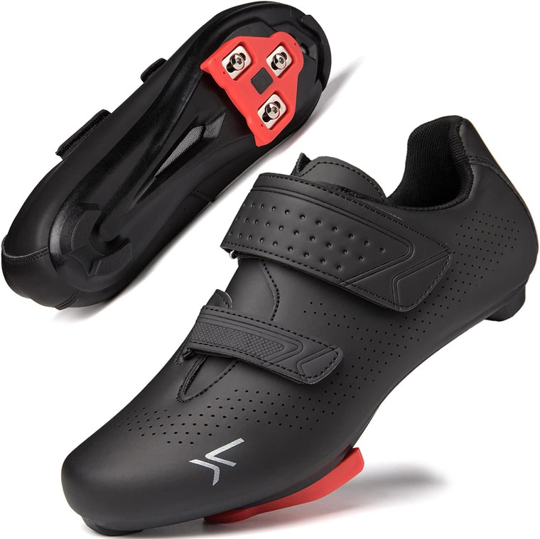 Ultiant Cycling Shoes Compatible with Pelaton or Road Bike with cleats (Black,41)
