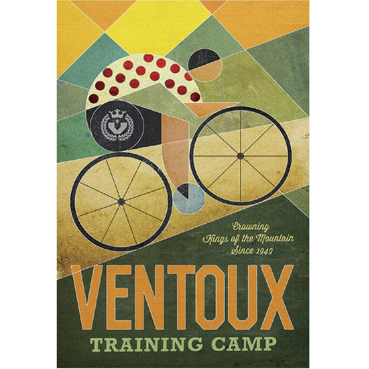 Ventoux Training Camp by John Evans Bicycle Poster vintage bicycle art