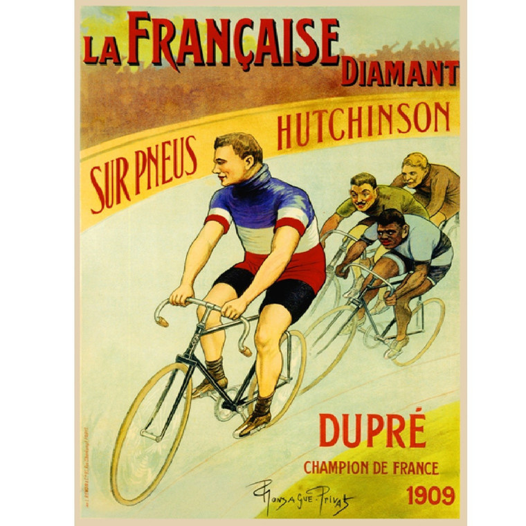 La Francaise Diamant Poster VIntage Bike Fine Art Cycling Poster