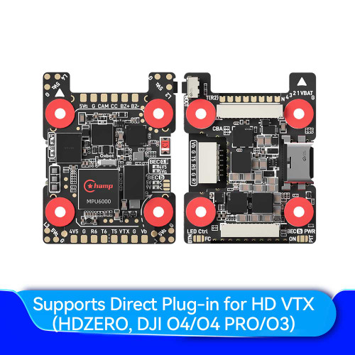 Oxbot Champ Racing Stack (MPU6000&ICM42688) H743 60A OX32 FC+ESC Stack Oxbot Champ Racing Stack (MPU6000&ICM42688) H743 60A OX32 FC+ESC Stack