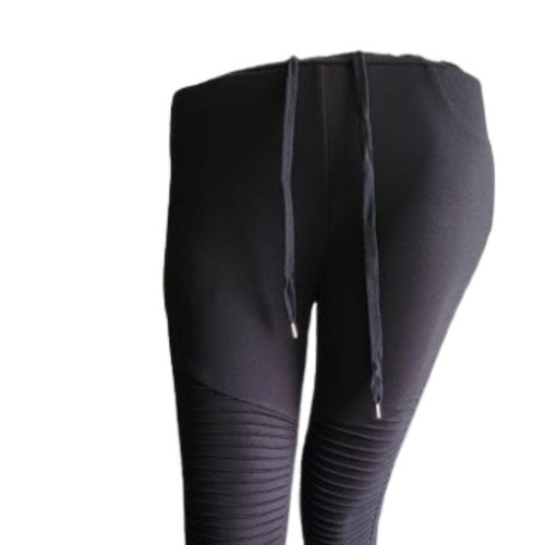 Elevate your casual look with these Shinestar moto-style leggings. Designed in sleek black with ribbed paneling, functional zippers, and a slim fit, they bring comfort and edge together. Elevate your casual look with these Shinestar moto-style leggings. Designed in sleek black with ribbed paneling, functional zippers, and a slim fit, they bring comfort and edge together.