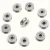 10-Pack Carbon Steel V624ZZ V-Groove U-Shaped Groove Ball Bearing