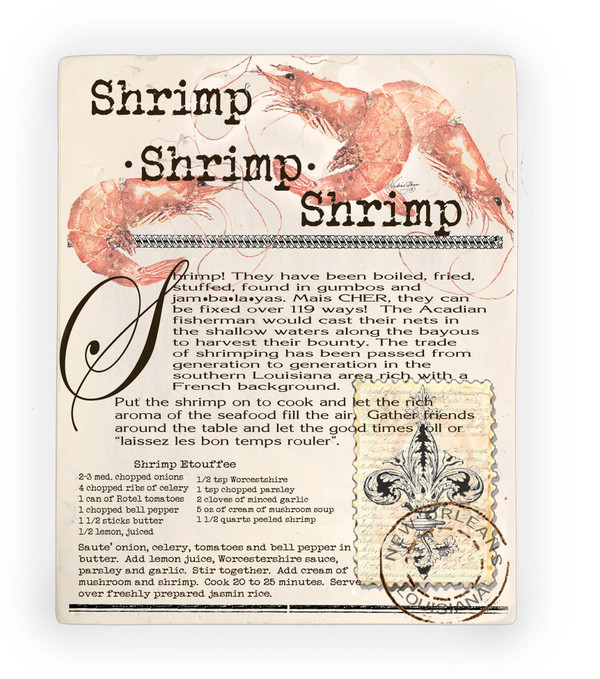 SP-503-Shrimp Etouffee Recipe Plaque
8" x 10"