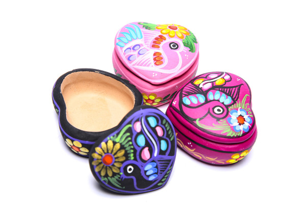 MATE CLAY MINI HEART JEWELRY BOX