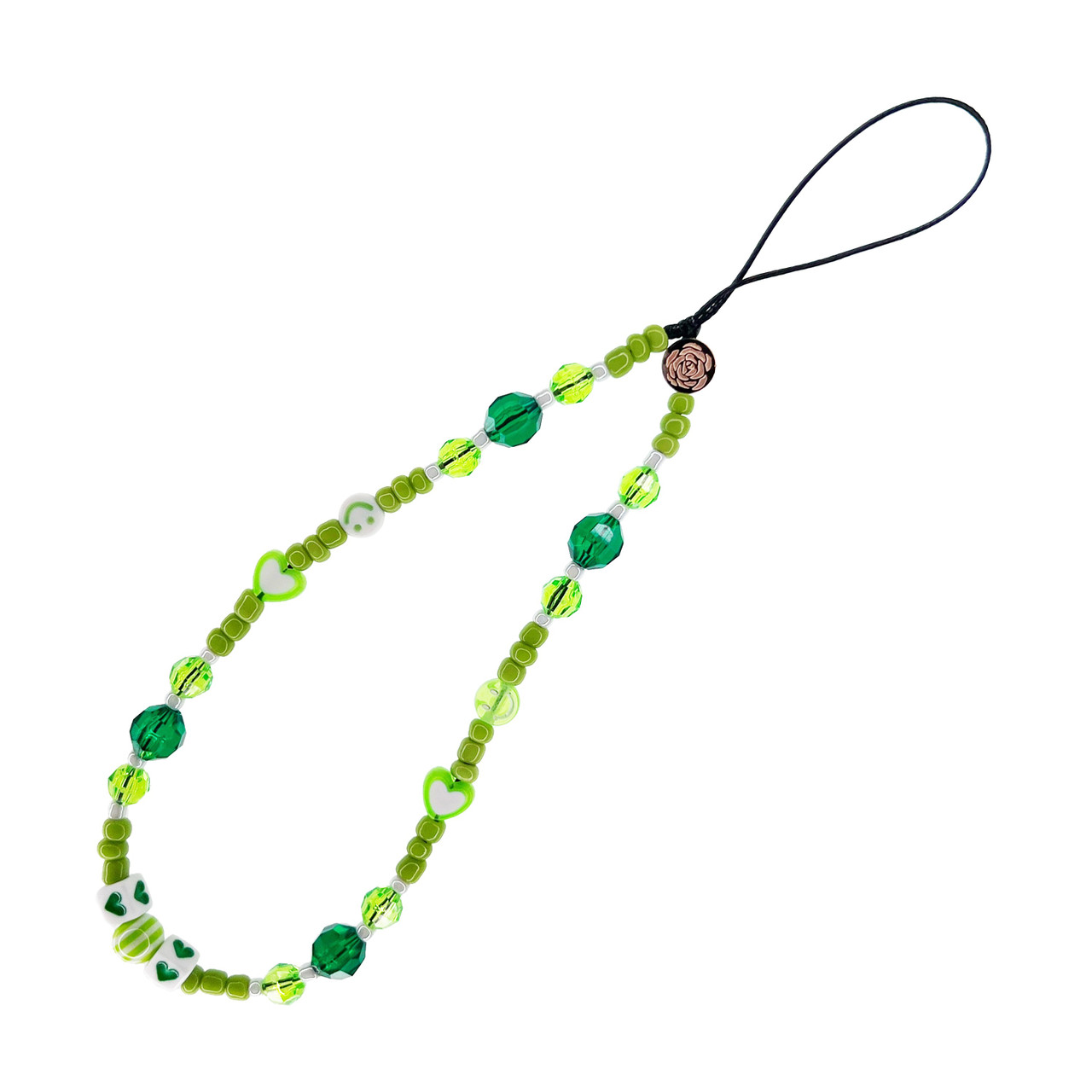 Green Smiles Phone Charm - abbyrose