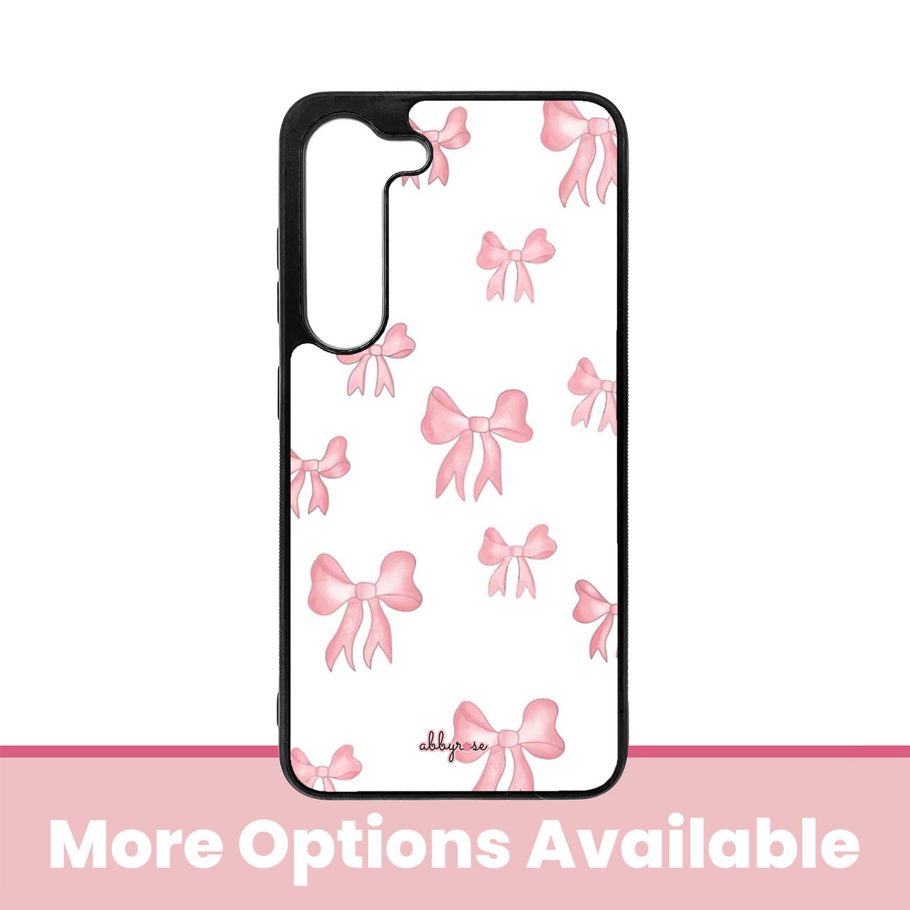 Pink Bows Galaxy Phone Case - abbyrose