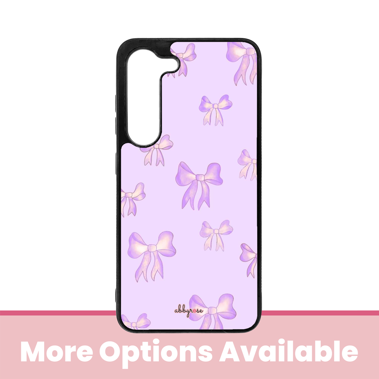 Purple Bows Galaxy Phone Case