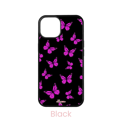 Magenta Butterflies iPhone Case