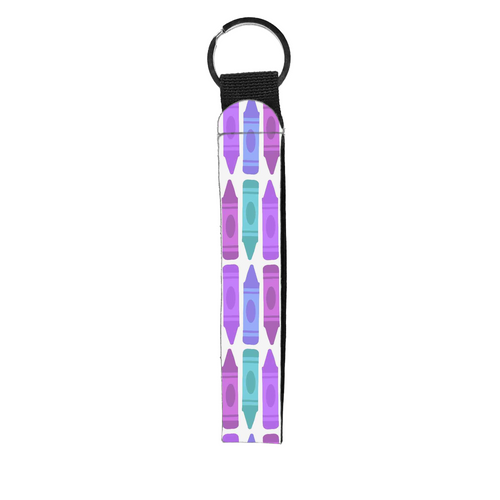 Crayons Wristlet Key Chain
