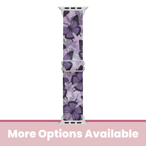 Purple Butterflies Apple Watch Band