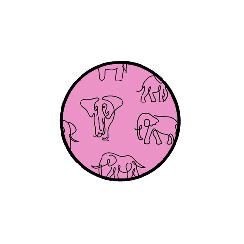 Pink Elephant Adhesive Rose Grip