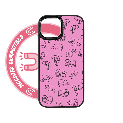 Pink Elephant MagSafe iPhone Case