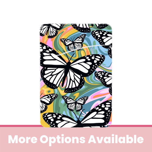 Butterfly Swirl Adhesive Rose Pocket