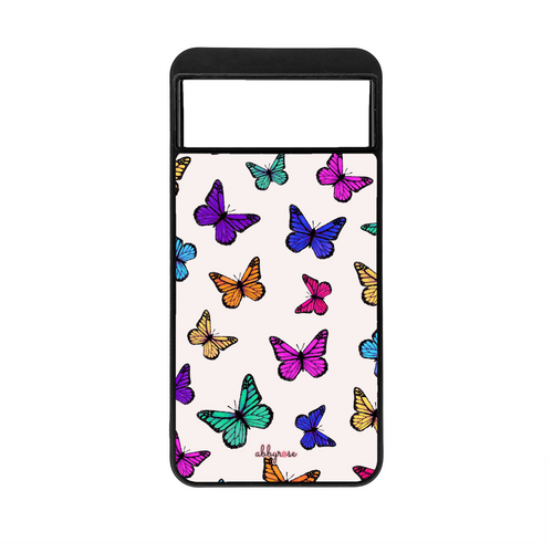 Rainbow Butterfly Pixel Phone Case
