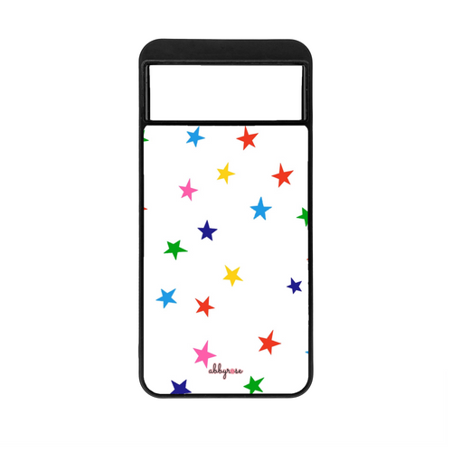 Rainbow Stars Pixel Phone Case