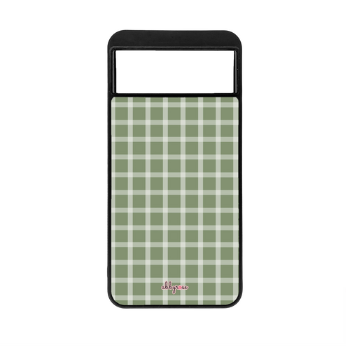 Sage Grid Pixel Phone Case