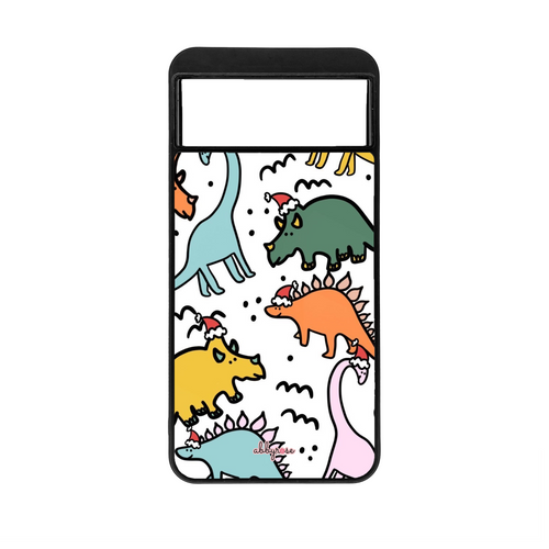 Santa Dinos Pixel Phone Case