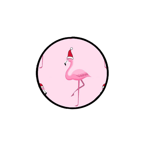 Merry Flamingos Rose Grip