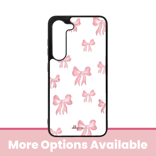 Pink Bows Galaxy Phone Case