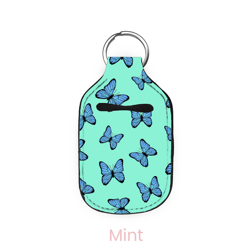 Blue Butterflies Hand Sanitizer Holder