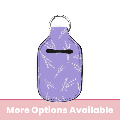 Lavender Ferns Hand Sanitizer Holder