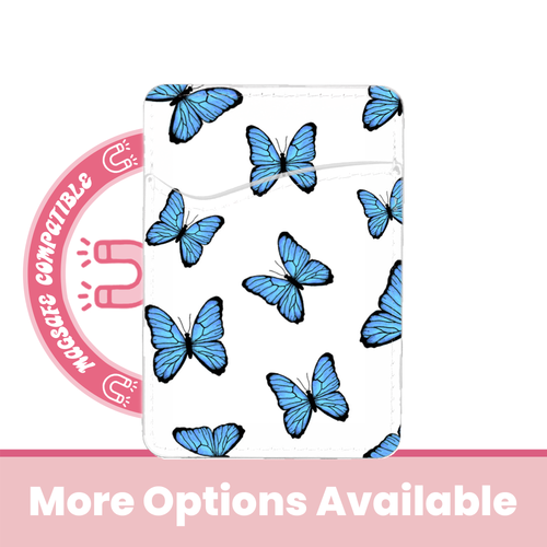 Blue Butterflies MagSafe Rose Pocket