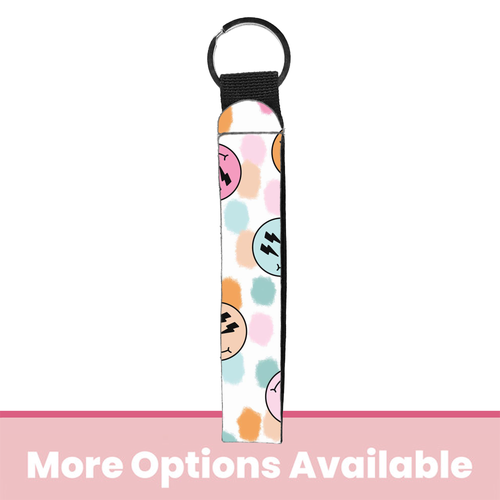 Electric Smiles Wristlet Key Chain