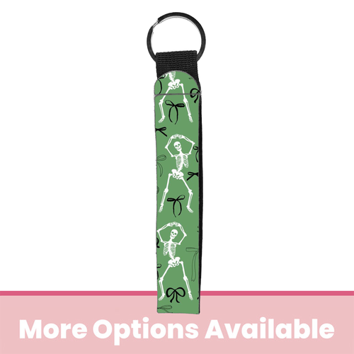 Bows 'n Bones Wristlet Key Chain