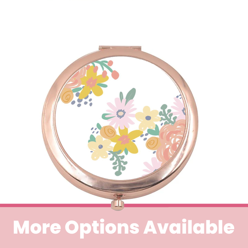 Flower Bouquet Compact Mirror